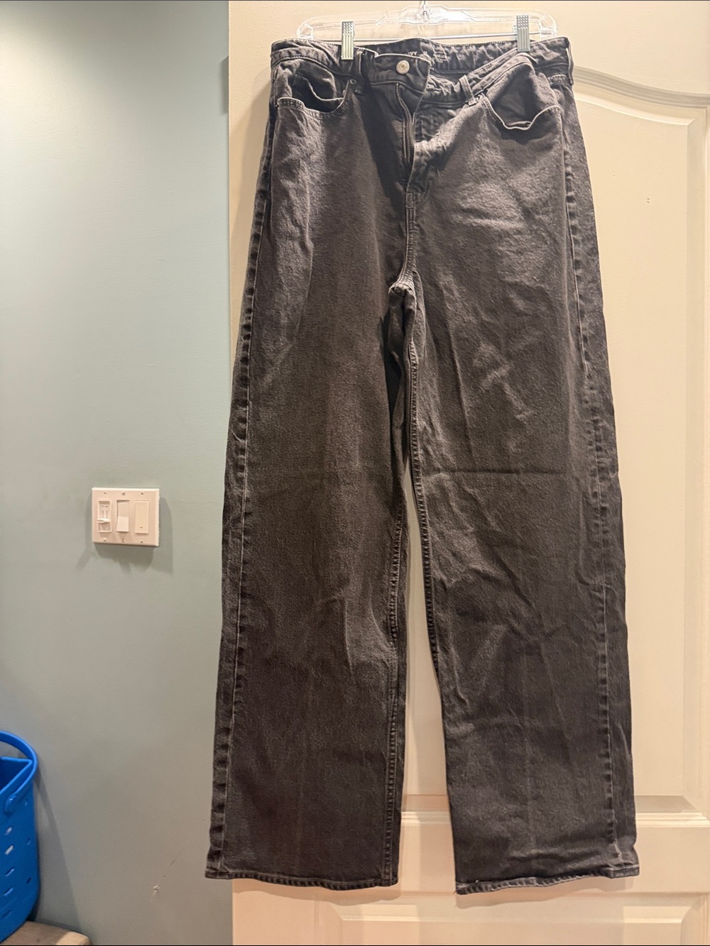 Old Navy Women's Wide-Leg Jeans — Washed Black